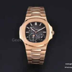 Nautilus 5712 41mm PPF RG Black Dial RG Bracelet A240 V2