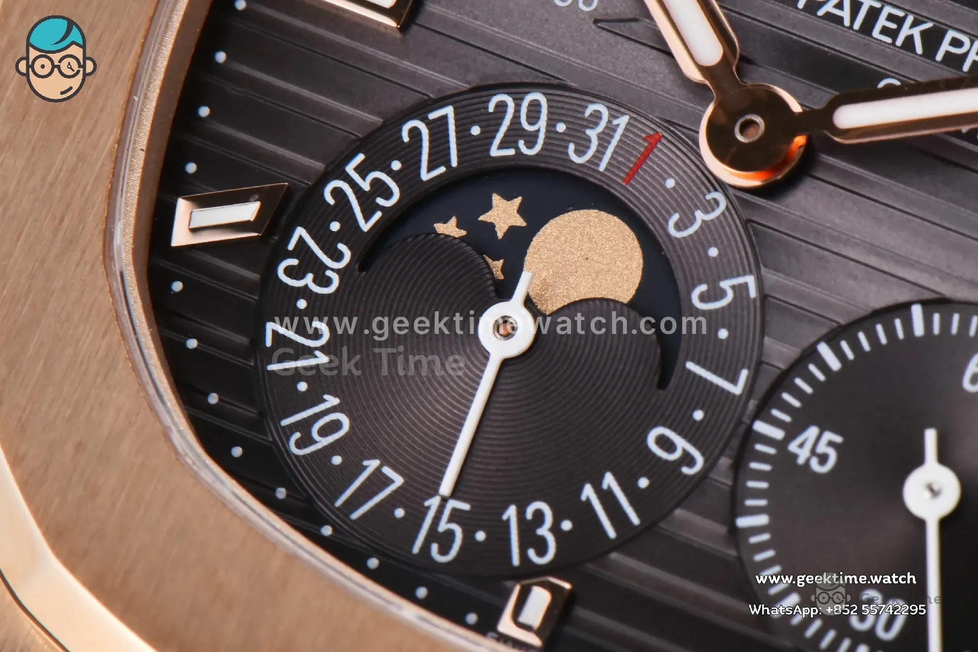 Nautilus 5712 41mm PPF RG quadrante nero bracciale RG A240 V2 - Image 6