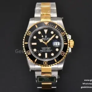Submariner 116613 LN 904L King YG/SS schwarze Keramik schwarzes Zifferblatt SS-Armband VR3135
