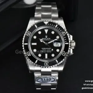 Submariner 116610 LN 40mm Clean CF schwarze Keramik schwarzes Zifferblatt SS-Armband VS3135