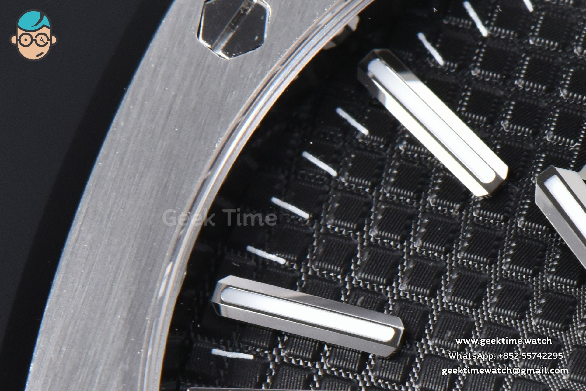 Royal Oak 15510 “50th Anniversary” APSF 41mm SS quadrante nero bracciale SS SA4302 Super Clone - Image 11