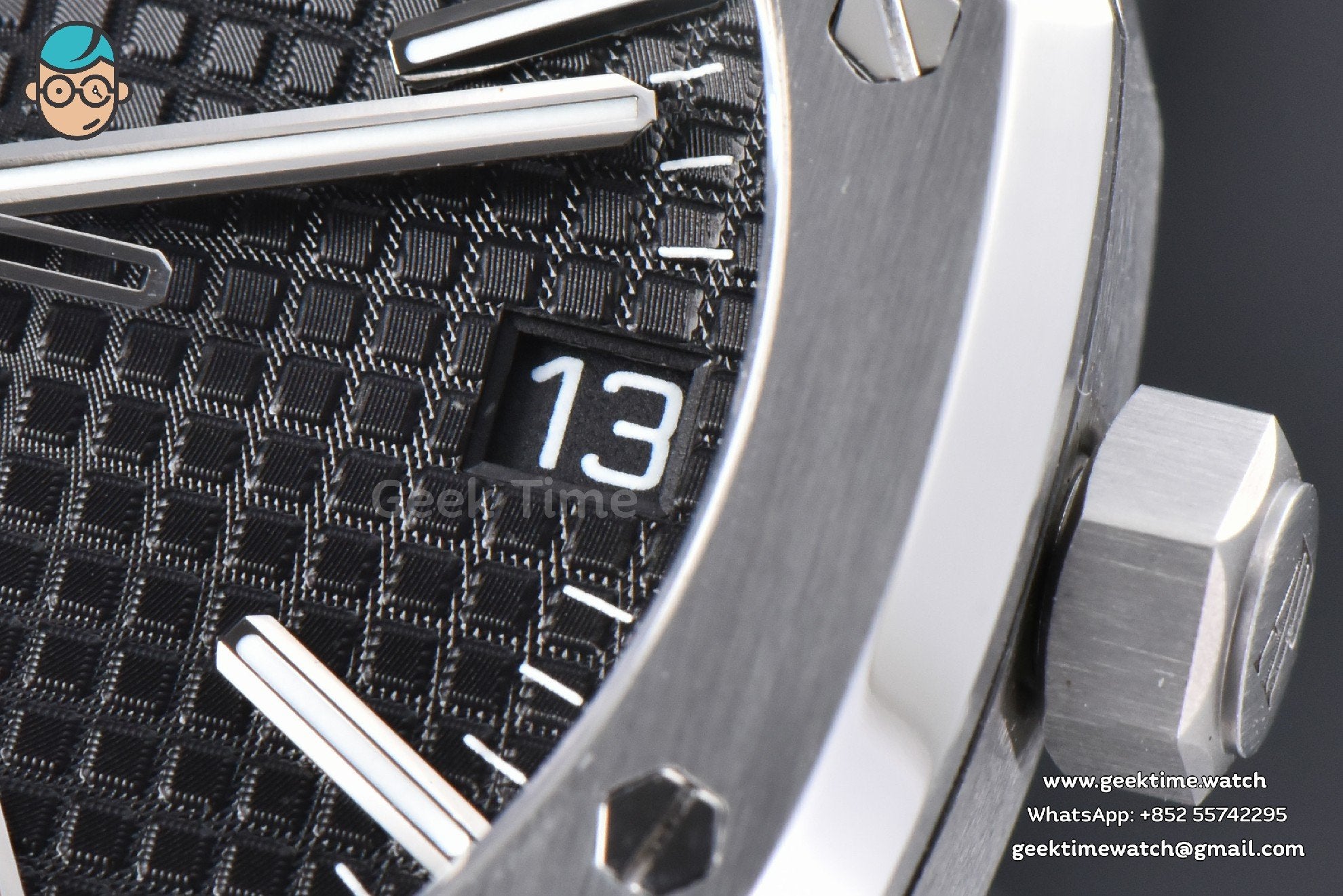 Royal Oak 15510 “50th Anniversary” APSF 41mm SS quadrante nero bracciale SS SA4302 Super Clone - Image 12