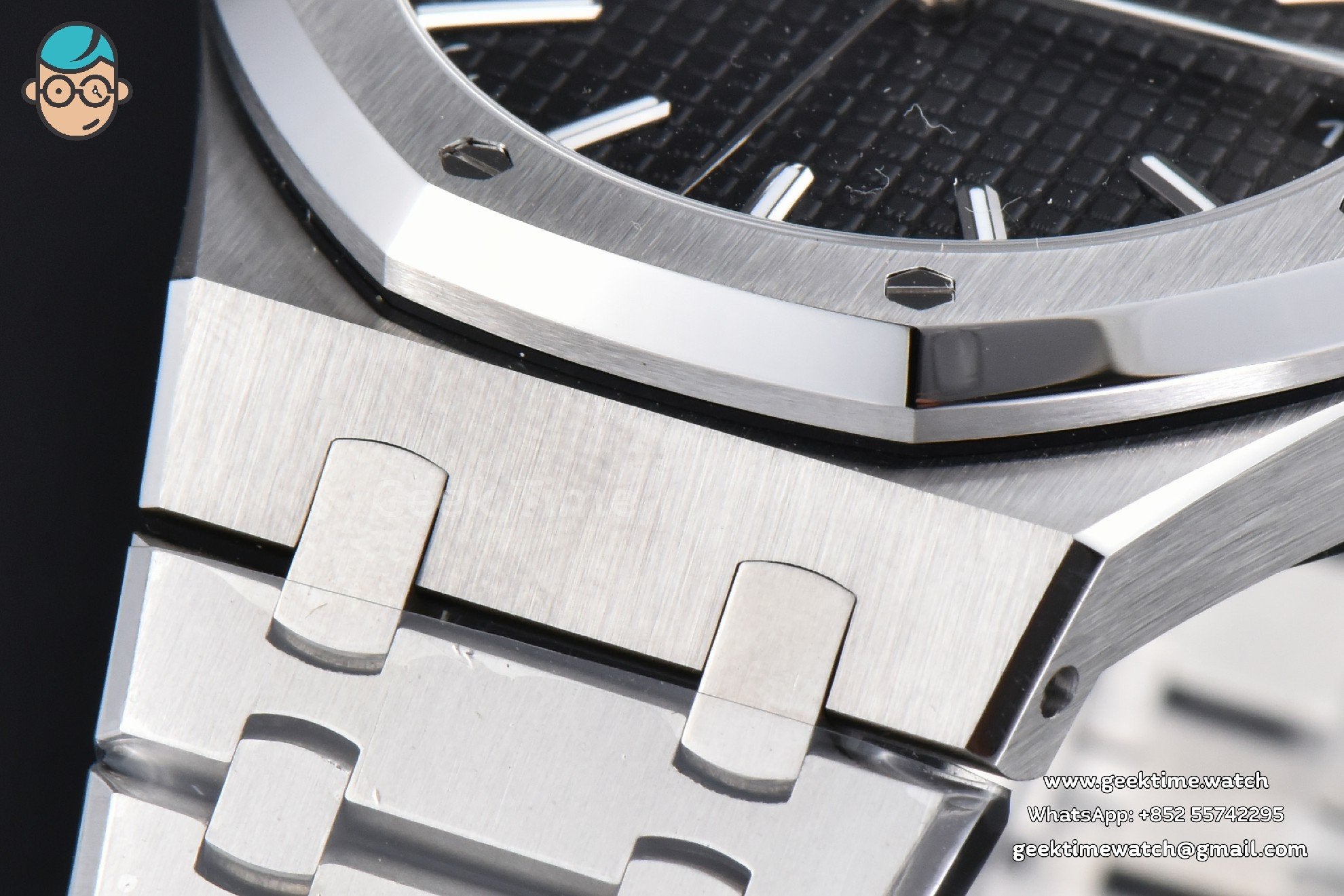 Royal Oak 15510 “50th Anniversary” APSF 41mm SS quadrante nero bracciale SS SA4302 Super Clone - Image 10