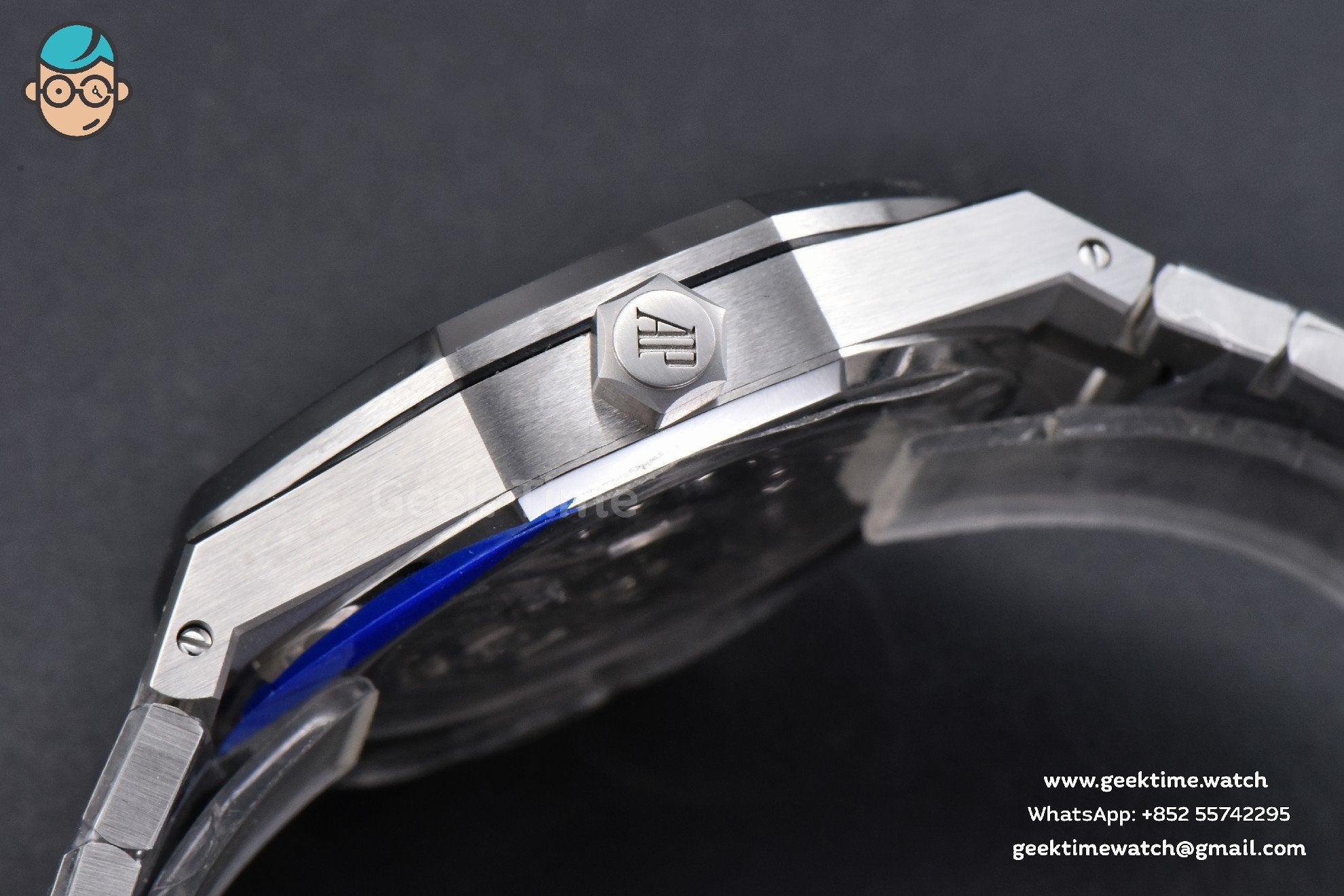 Royal Oak 15510 “50th Anniversary” APSF 41mm SS quadrante nero bracciale SS SA4302 Super Clone - Image 14