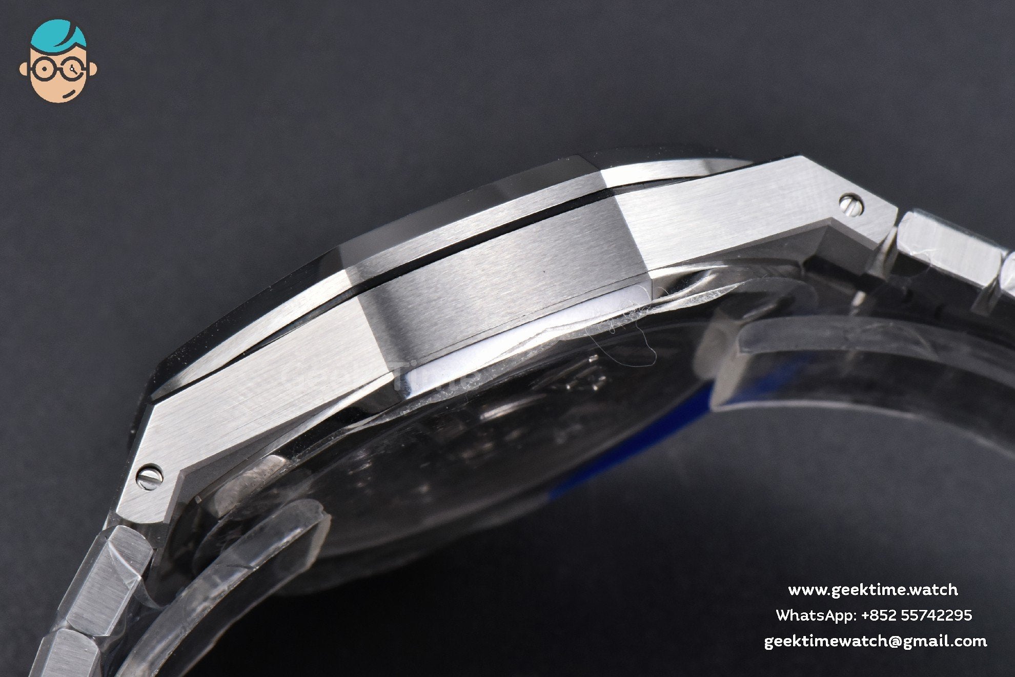 Royal Oak 15510 “50th Anniversary” APSF 41mm SS quadrante nero bracciale SS SA4302 Super Clone - Image 13