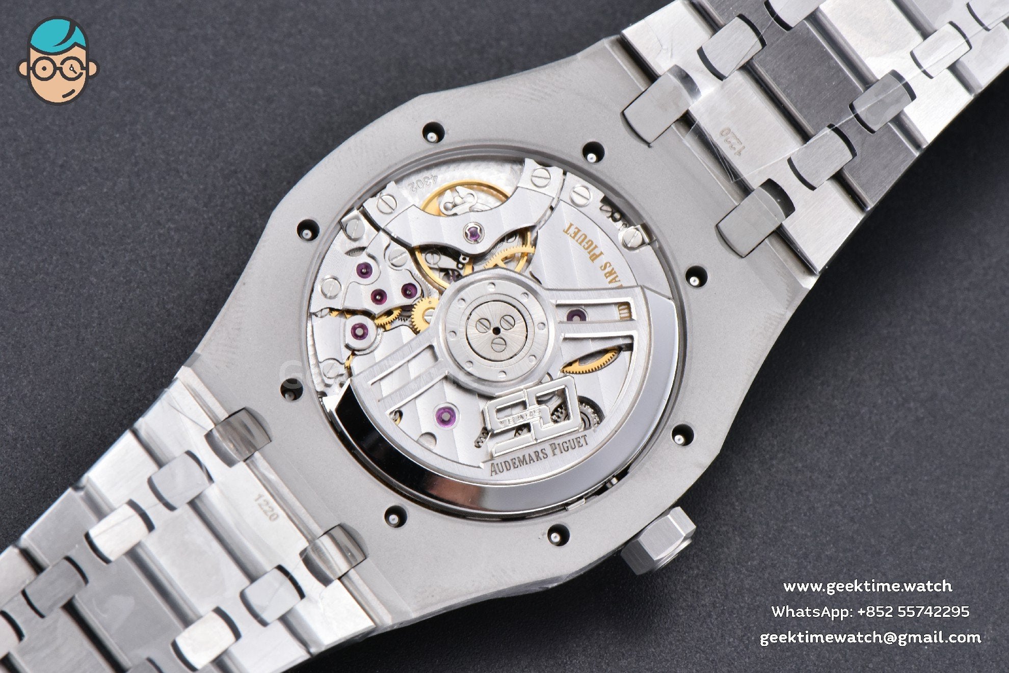 Royal Oak 15510 “50th Anniversary” APSF 41mm SS quadrante nero bracciale SS SA4302 Super Clone - Image 18