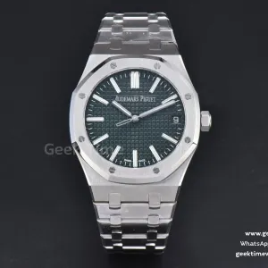 Royal Oak 15510 “50th Anniversary” APSF 41mm SS cadran vert bracelet SS SA4302 Super Clone