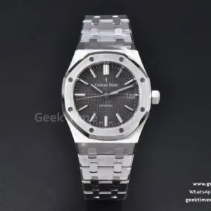 Royal Oak 15450 APSF 37mm graues strukturiertes Zifferblatt SS-Armband A3120