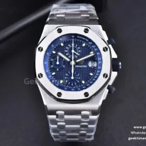 Royal Oak Offshore 26237ST SS JF 44mm cadran bleu bracelet SS A3126