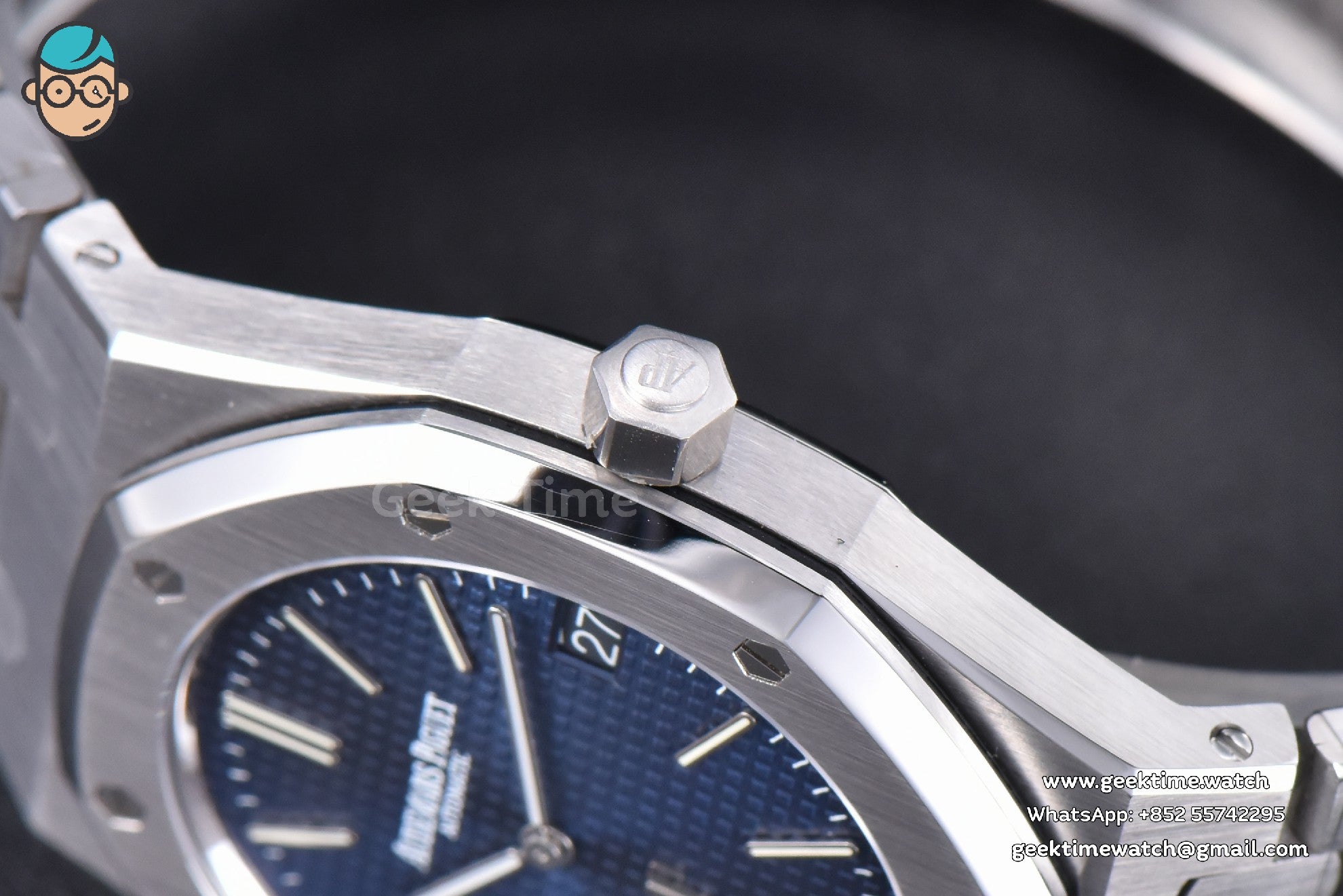 Royal Oak 15202 XF 39mm esfera azul texturizada brazalete SS A2121 - Image 7