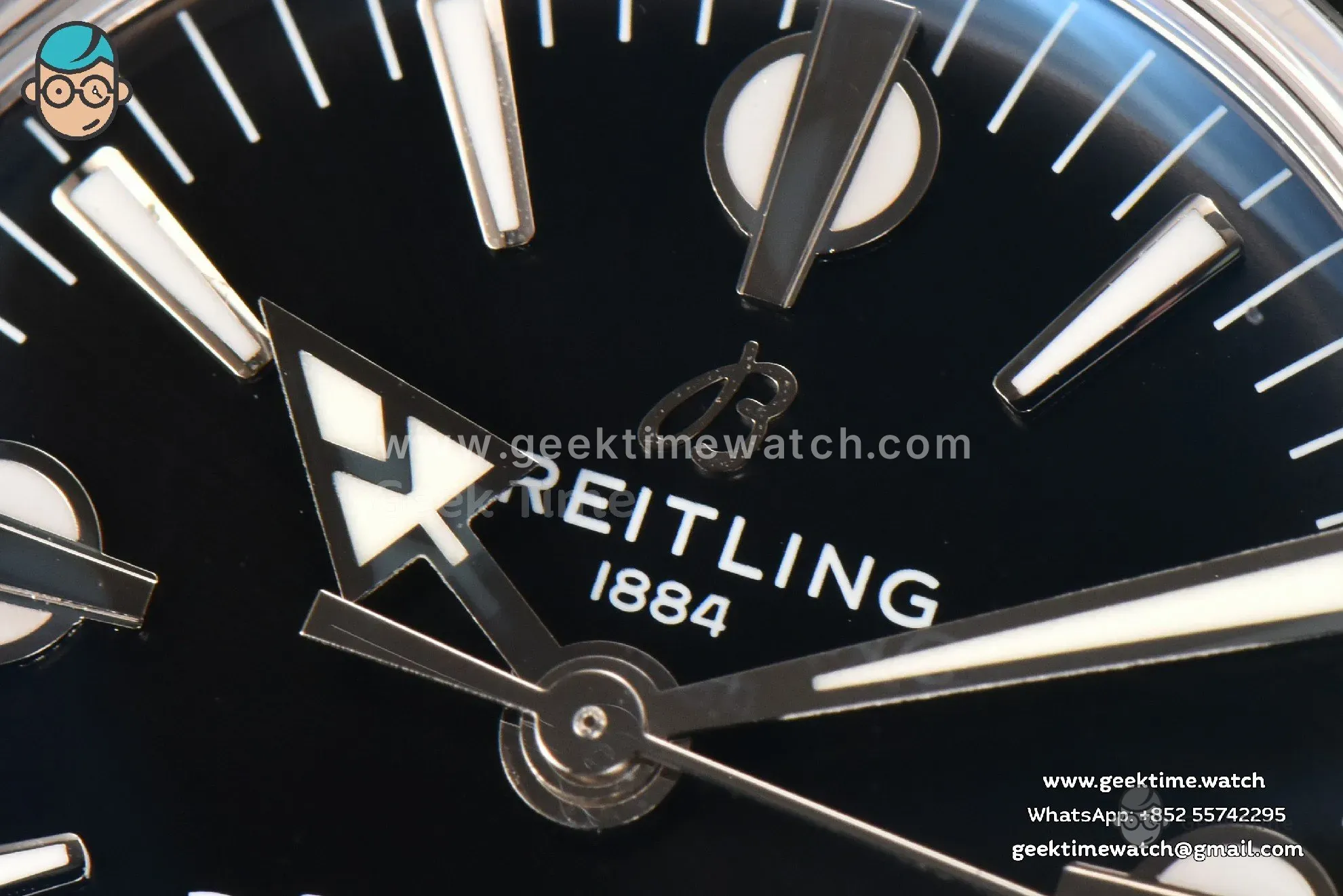 SuperOcean Heritage 42mm SS GF Black Ceramic Black Dial Mesh Bracelet A2824 - Image 4