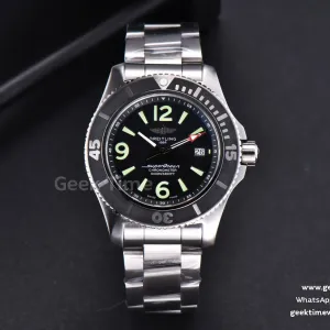 SuperOcean Automatic TF 44mm cadran noir bracelet SS A2824