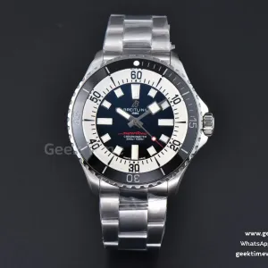 SuperOcean 44mm TF cadran noir/blanc bracelet SS A2824