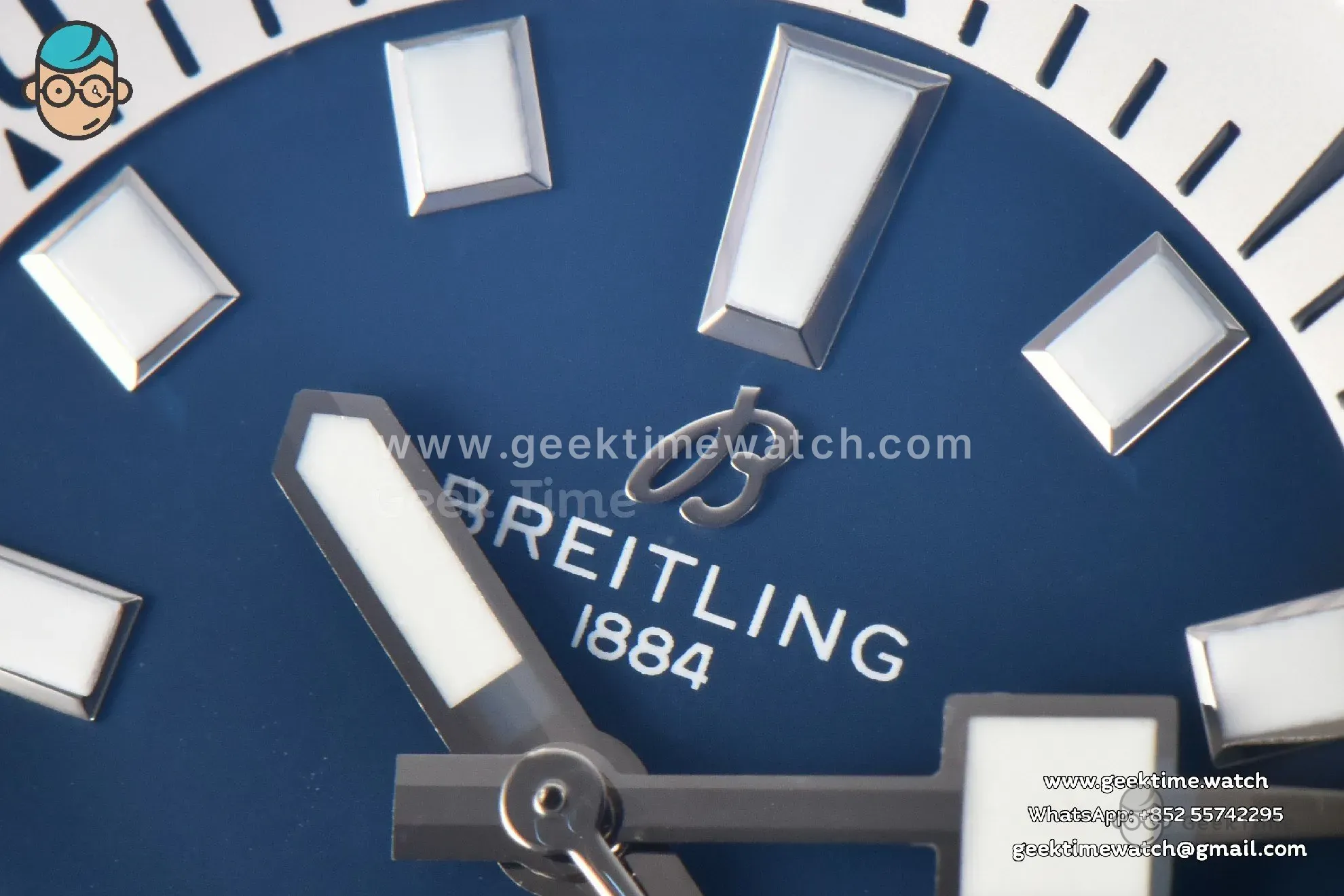SuperOcean 44mm TF Blue Bezel Blue/White Dial SS Bracelet A2824 - Image 5