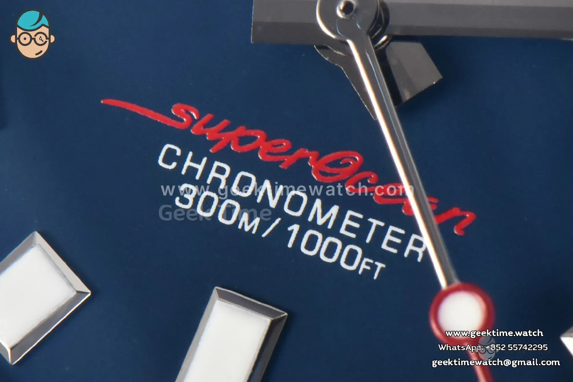 SuperOcean 44mm TF Blue Bezel Blue/White Dial SS Bracelet A2824 - Image 7