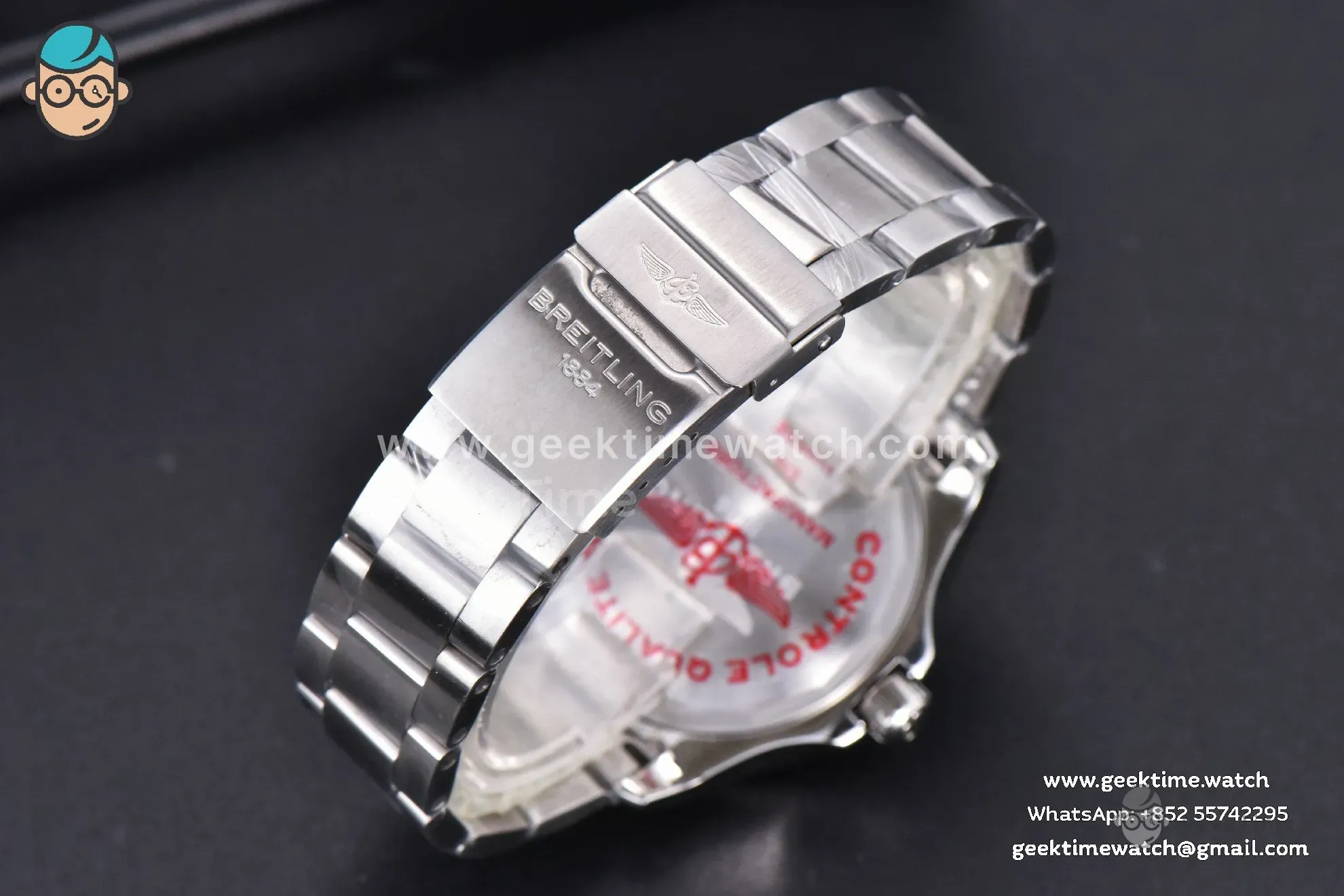 SuperOcean Automatic TF 44mm White Dial Blue Bezel SS Bracelet A2824 - Image 26