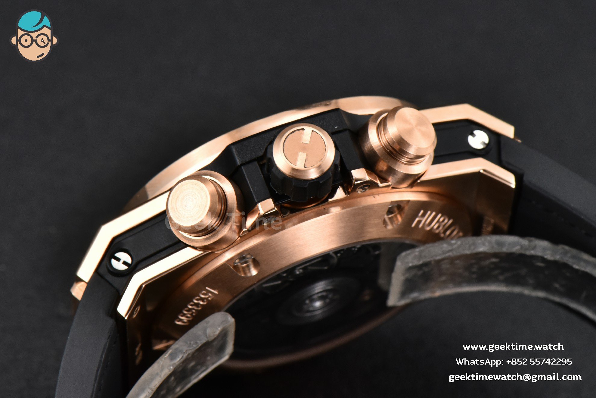 Big Bang Unico Rainbow King RG Diamond 45mm ZF skelettiert, Regenbogen-Gummiarmband A1280 - Image 12