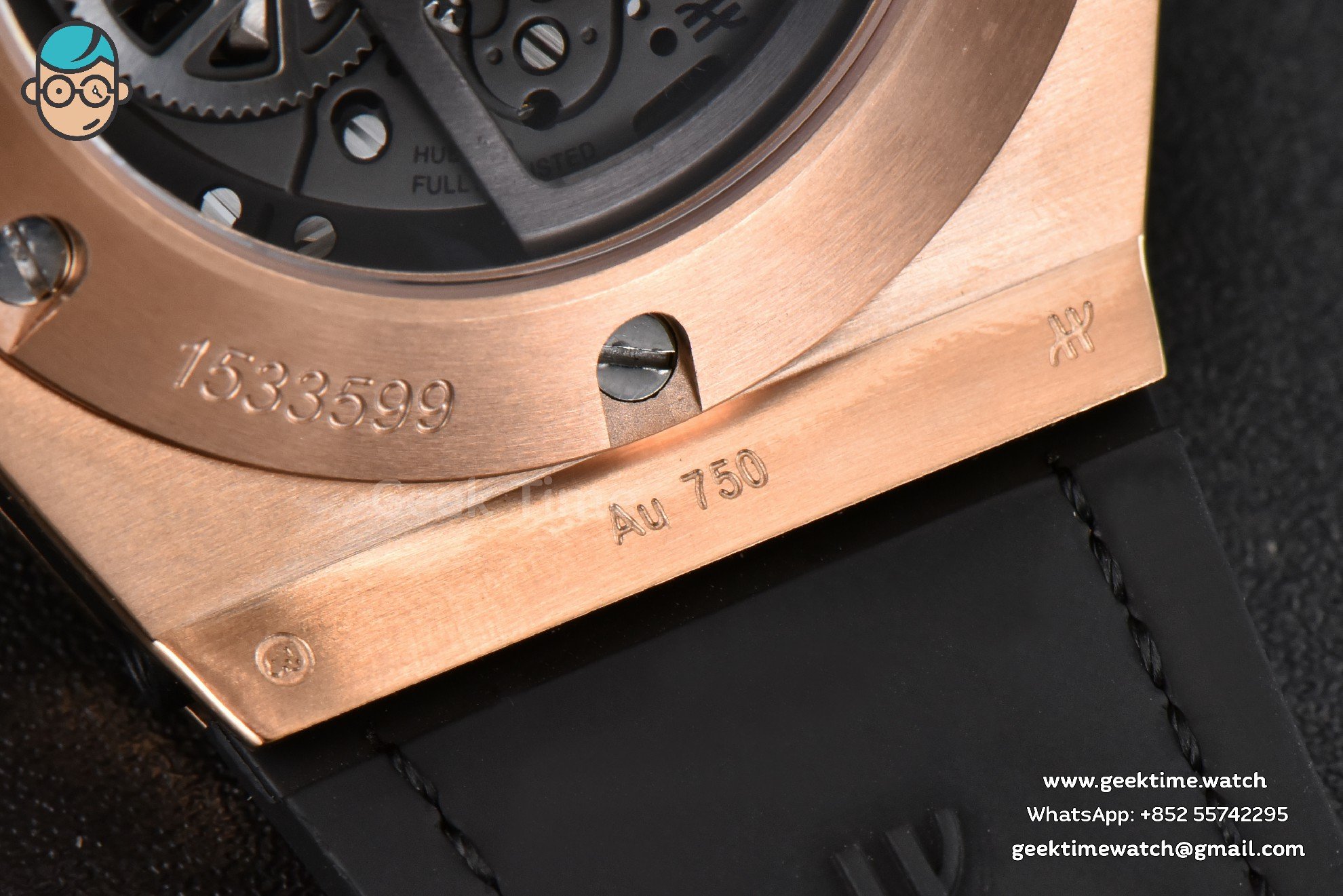 Big Bang Unico Rainbow King RG Diamond 45mm ZF skelettiert, Regenbogen-Gummiarmband A1280 - Image 24