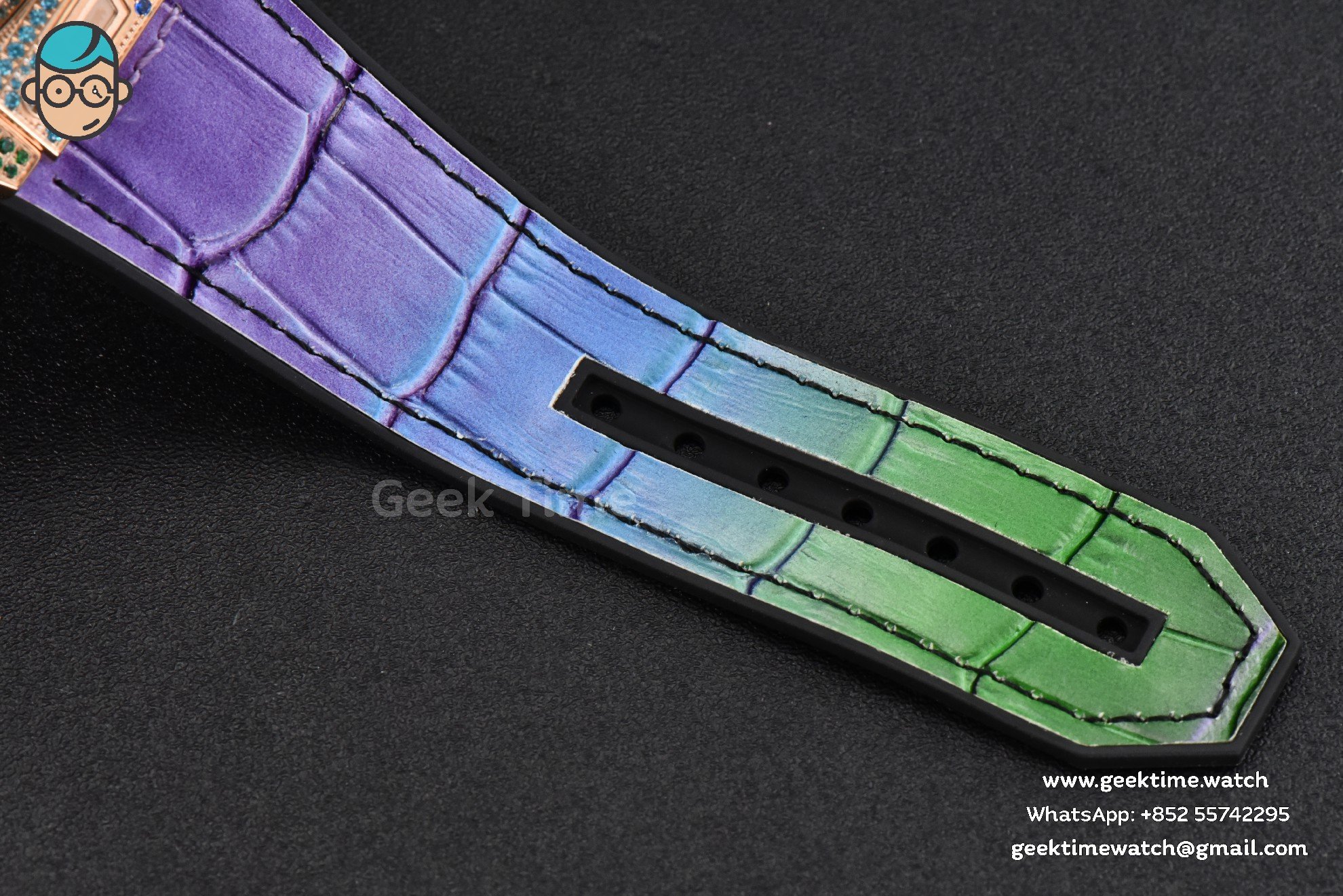 Big Bang Unico Rainbow King RG Diamond 45mm ZF skelettiert, Regenbogen-Gummiarmband A1280 - Image 27
