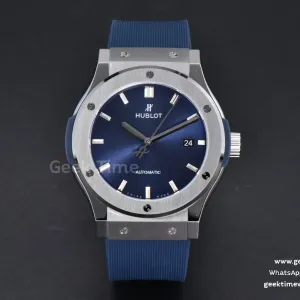 Classic Fusion 42mm SS JJ+F quadrante blu cinturino in caucciù blu A1110
