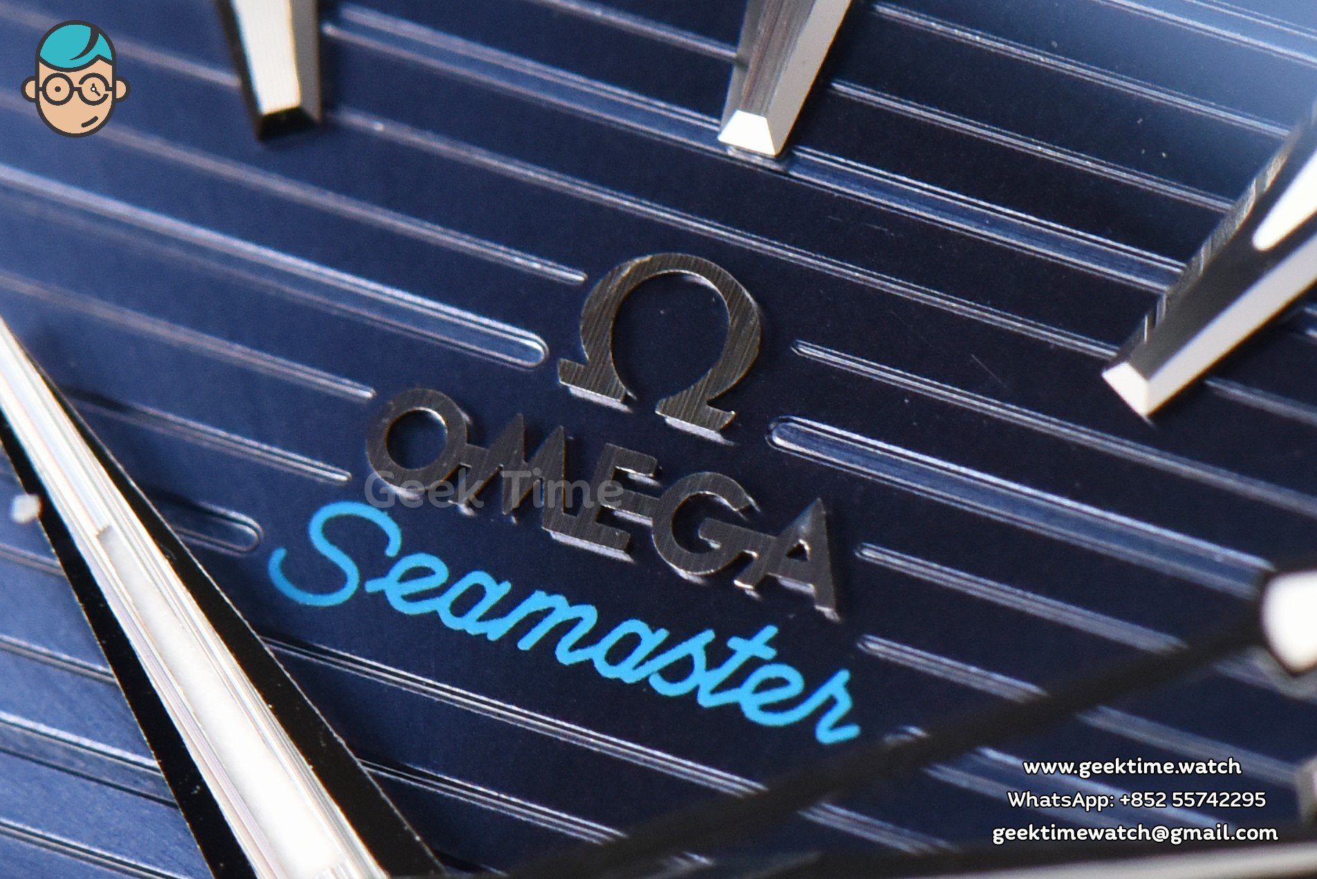 Aqua Terra 150M VSF 41mm quadrante blu scuro lancetta argento indici argento bracciale SS A8900 - Image 3