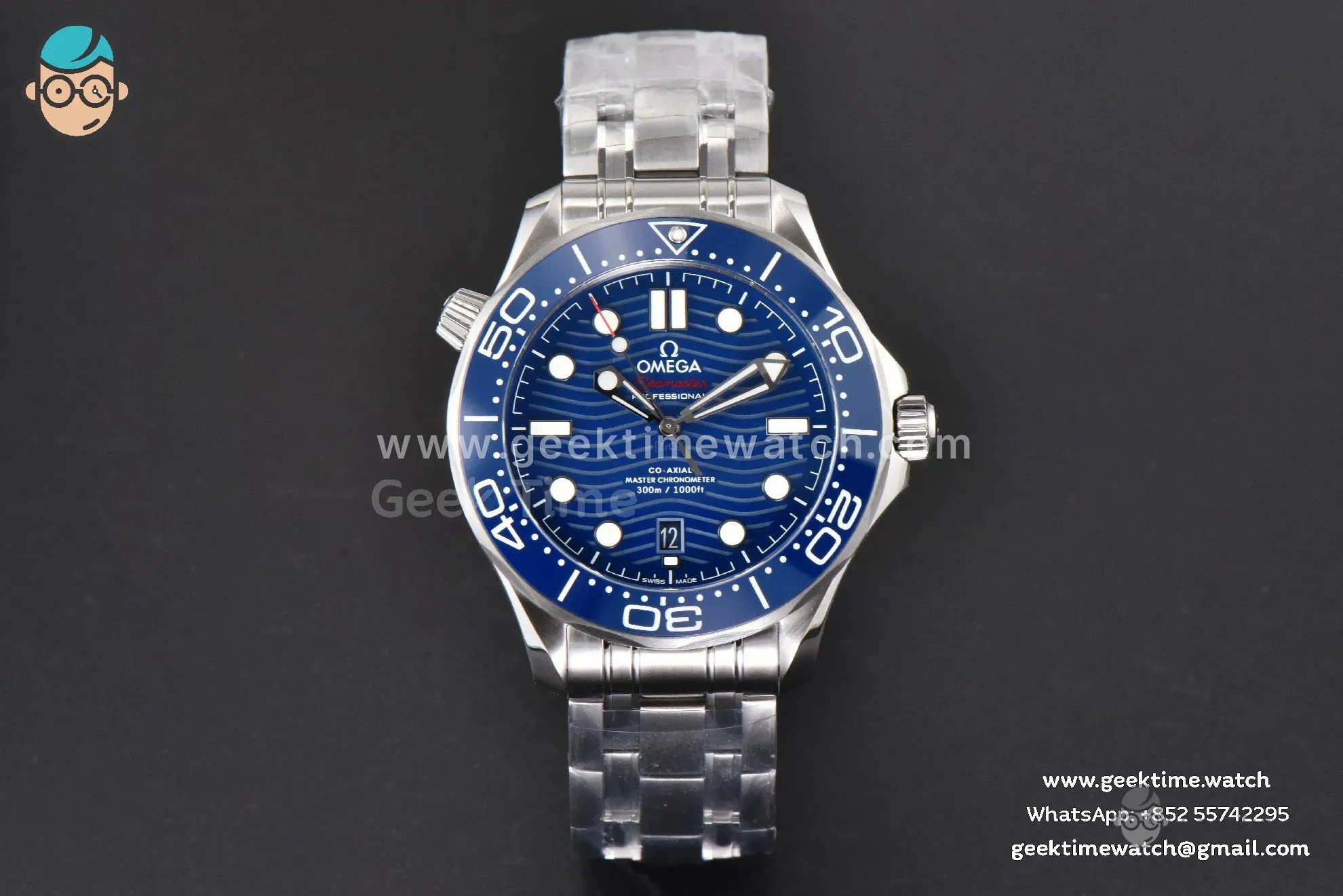 Seamaster Diver 300M 42mm ZF Blue Ceramic Blue Dial SS Bracelet A8800