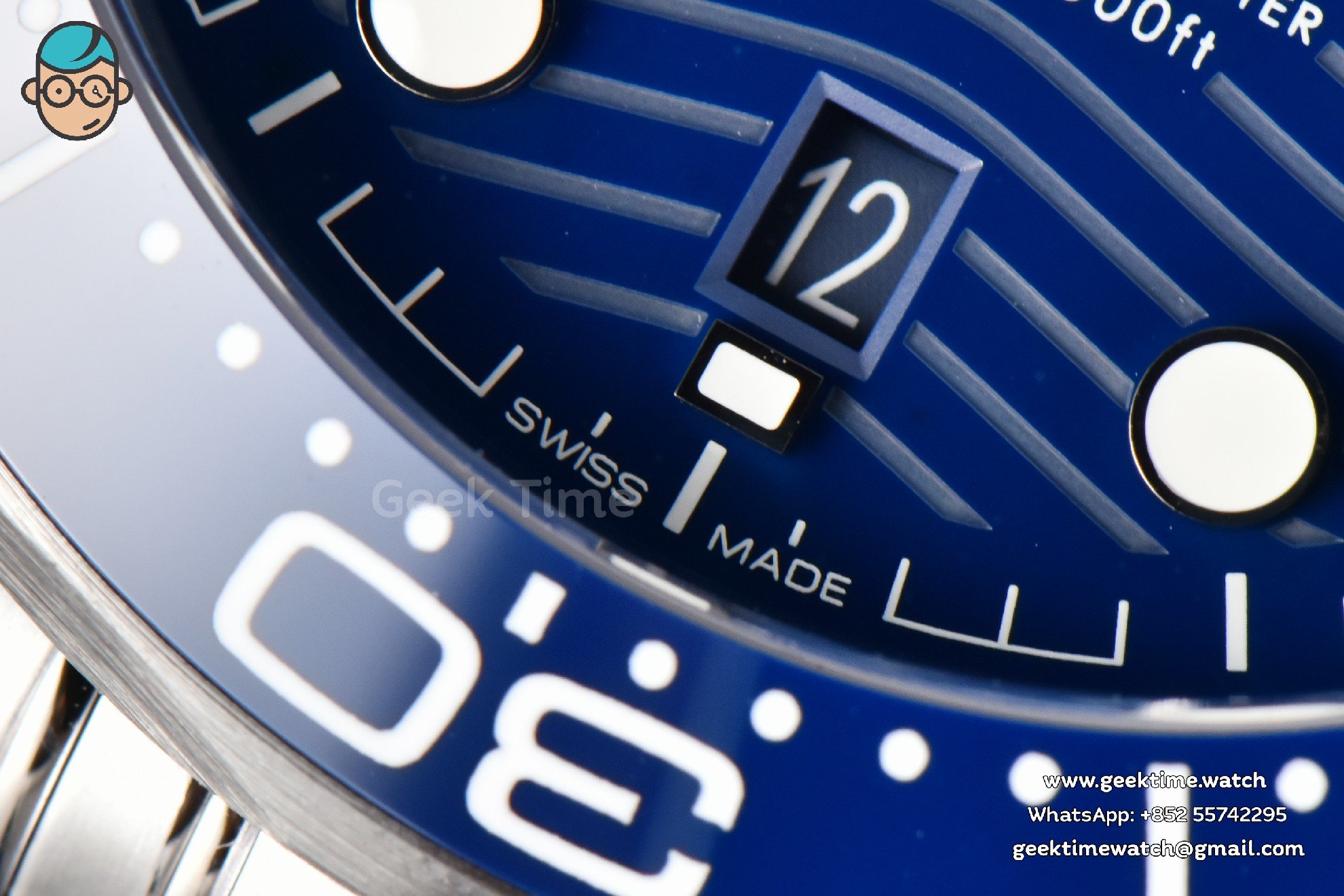 Seamaster Diver 300M 42mm ZF Blue Ceramic Blue Dial SS Bracelet A8800 - Image 6