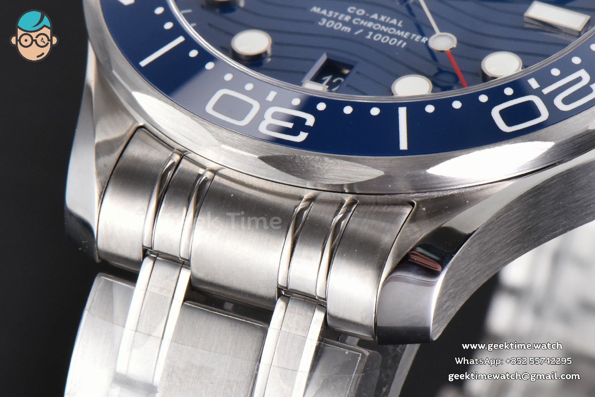 Seamaster Diver 300M 42mm ZF Blue Ceramic Blue Dial SS Bracelet A8800 - Image 7