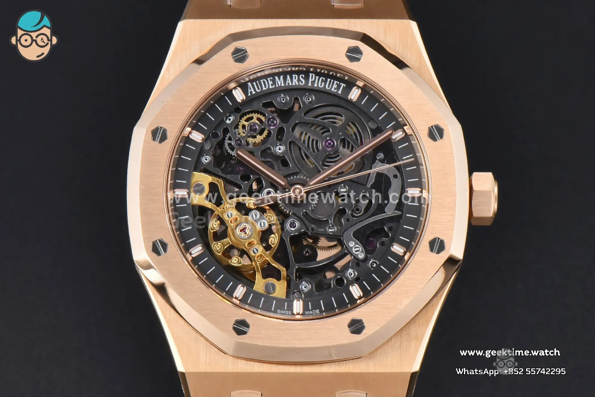 Royal Oak 15407 RG 41mm ZF esfera esqueleto brazalete RG A3132 - Image 2