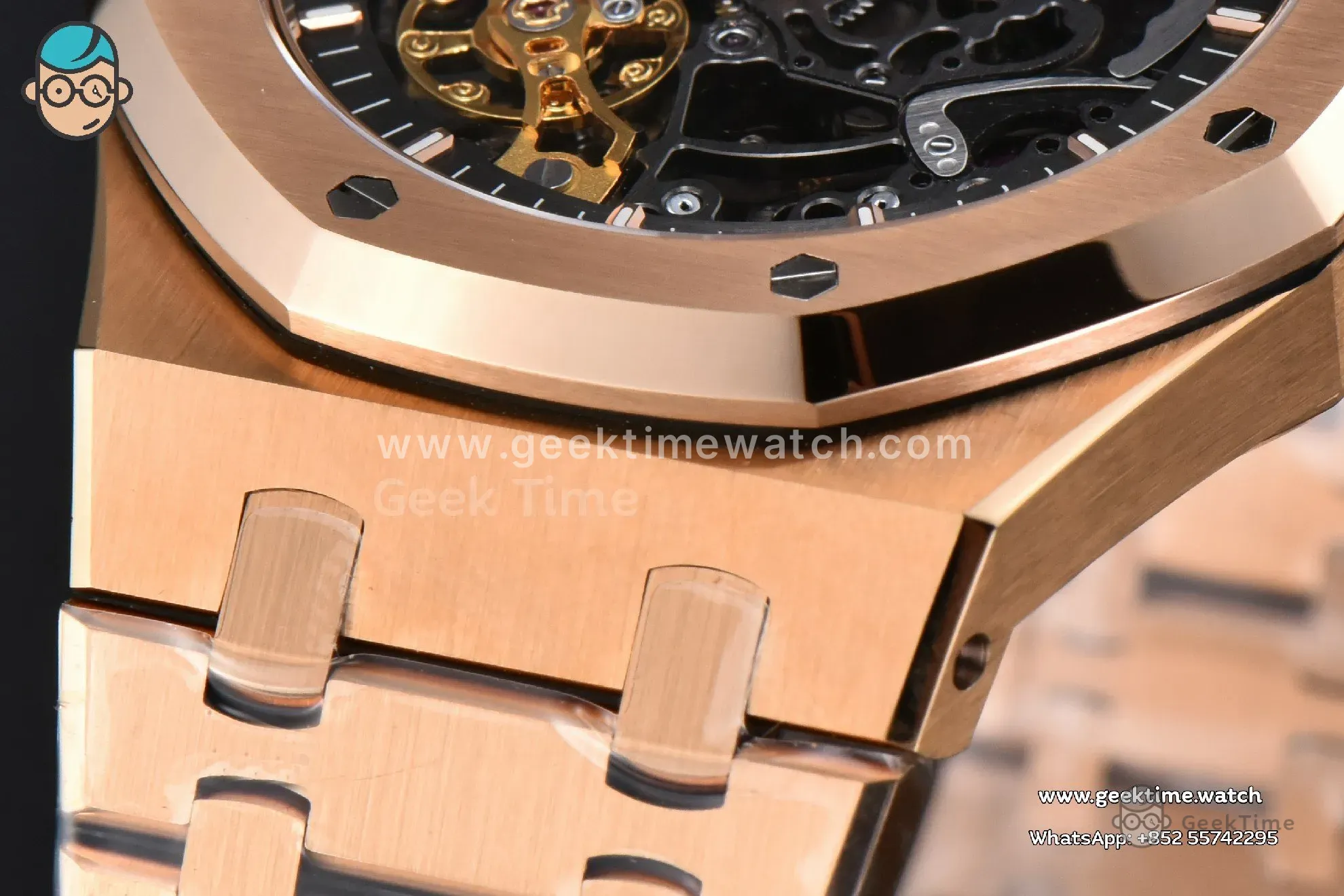 Royal Oak 15407 RG 41mm ZF esfera esqueleto brazalete RG A3132 - Image 7