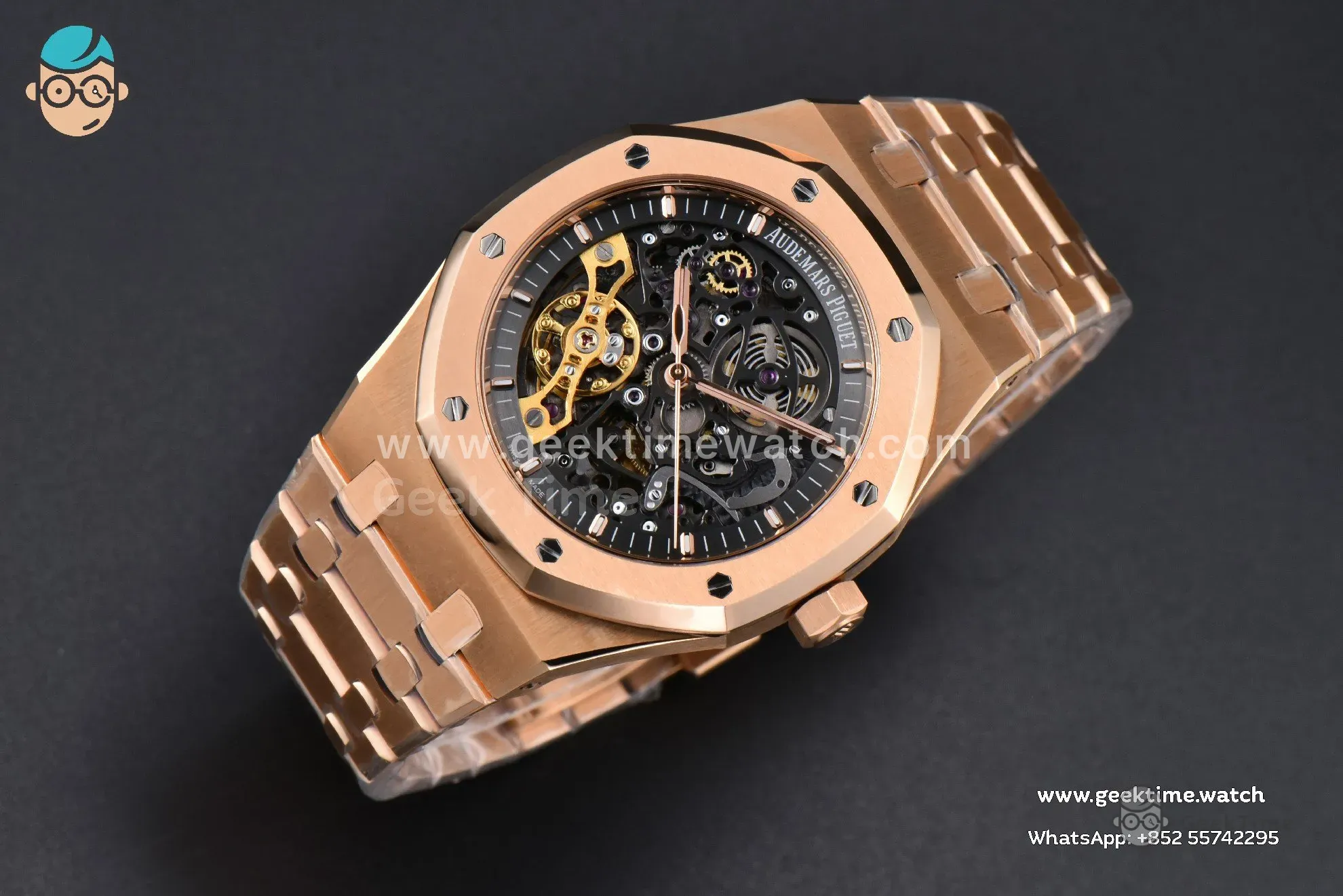 Royal Oak 15407 RG 41mm ZF esfera esqueleto brazalete RG A3132 - Image 12