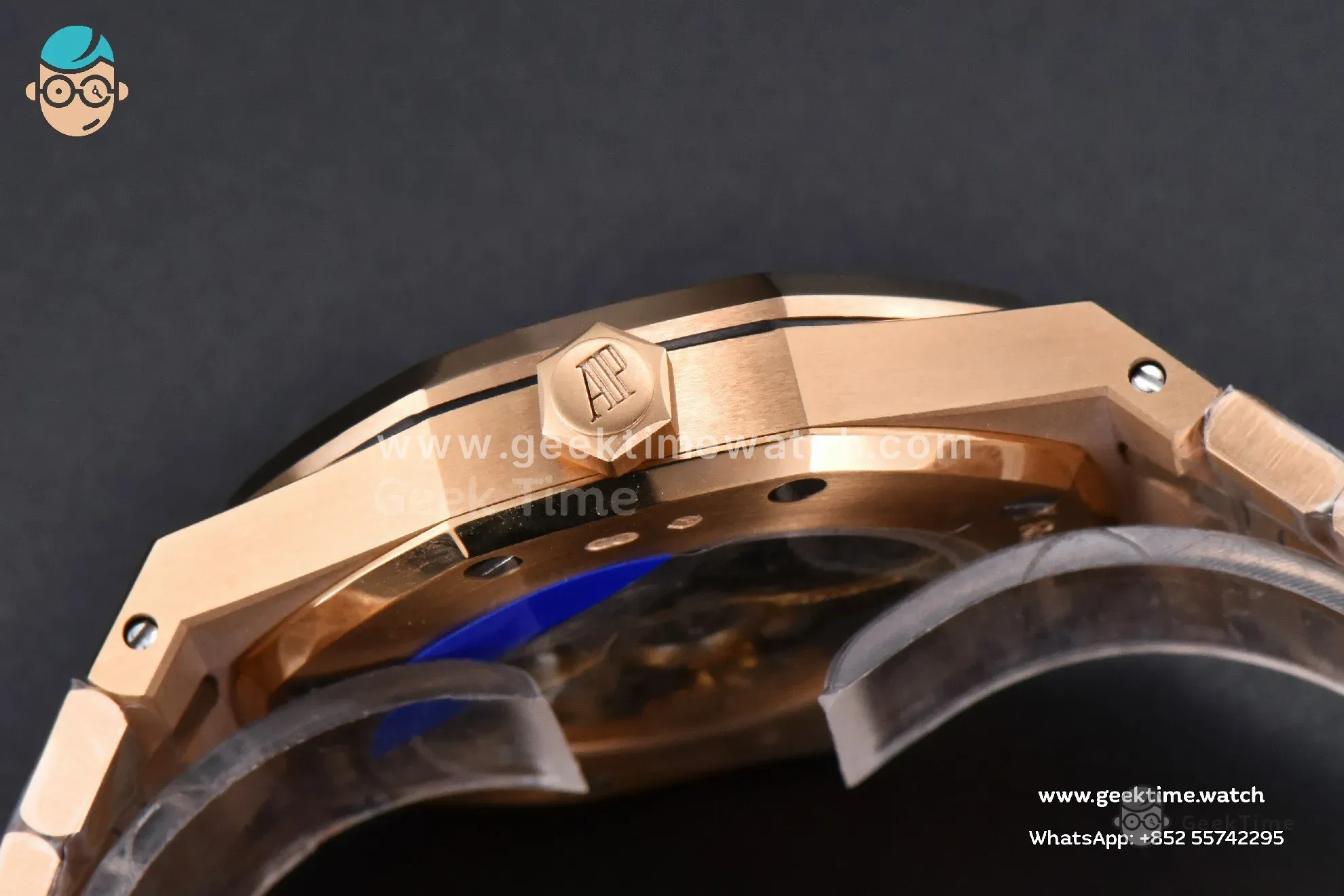 Royal Oak 15407 RG 41mm ZF esfera esqueleto brazalete RG A3132 - Image 10
