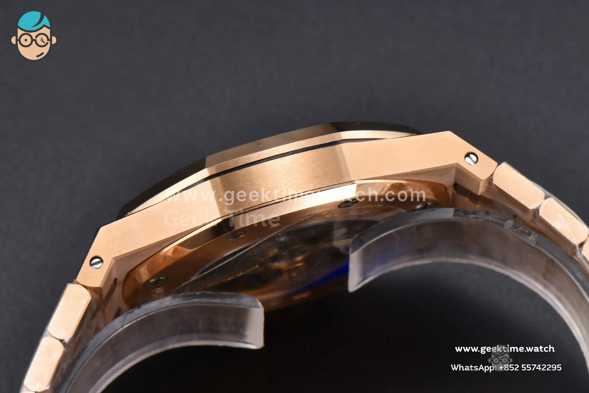Royal Oak 15407 RG 41mm ZF esfera esqueleto brazalete RG A3132 - Image 18