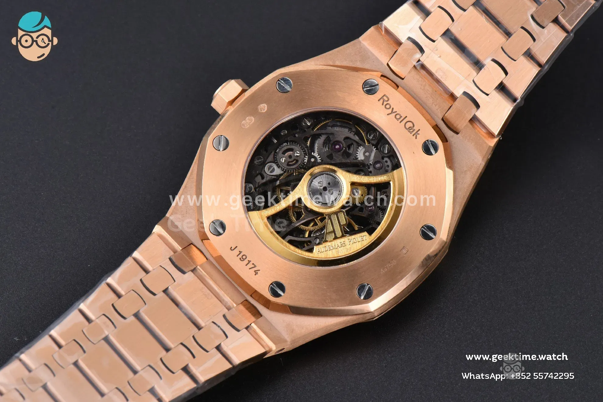 Royal Oak 15407 RG 41mm ZF esfera esqueleto brazalete RG A3132 - Image 17
