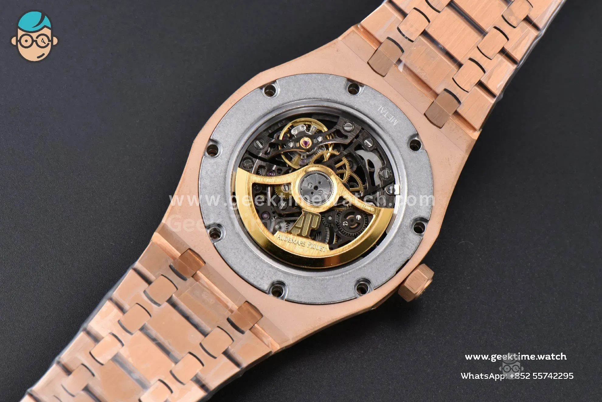 Royal Oak 15407 RG 41mm ZF esfera esqueleto brazalete RG A3132 - Image 14