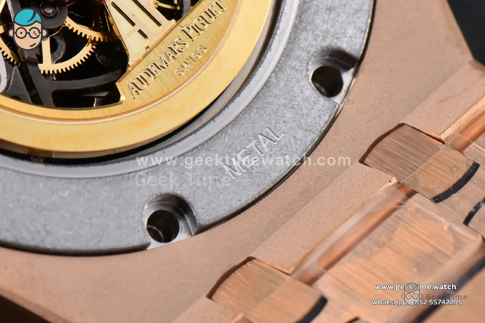 Royal Oak 15407 RG 41mm ZF esfera esqueleto brazalete RG A3132 - Image 24