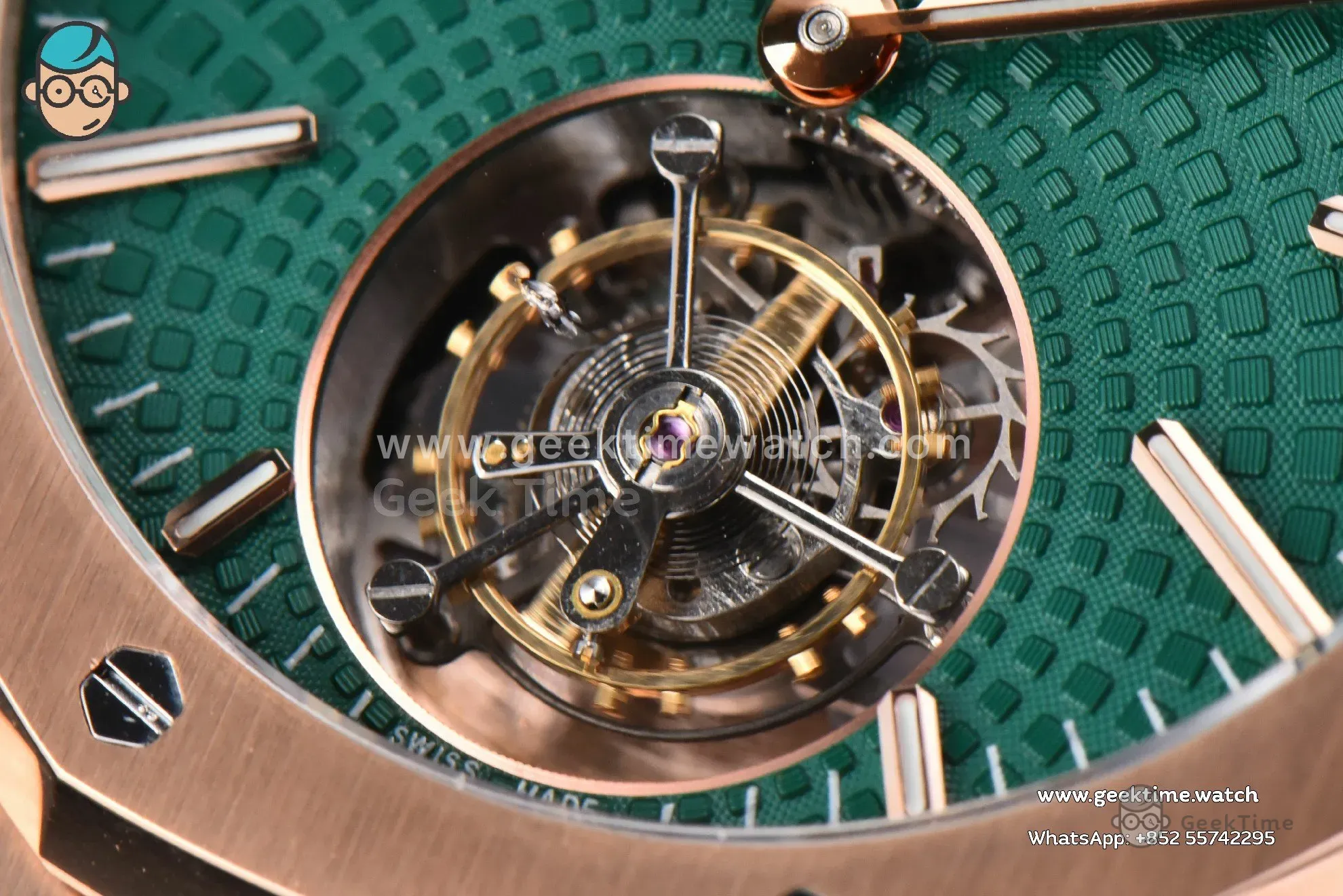 Royal Oak Tourbillon 41mm R8F RG esfera verde brazalete RG Flying Tourb V2 - Image 5