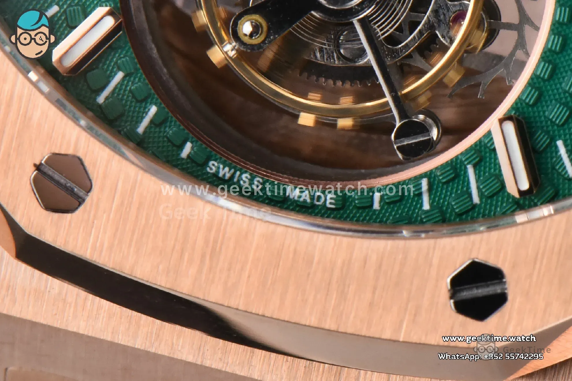 Royal Oak Tourbillon 41mm R8F RG esfera verde brazalete RG Flying Tourb V2 - Image 4