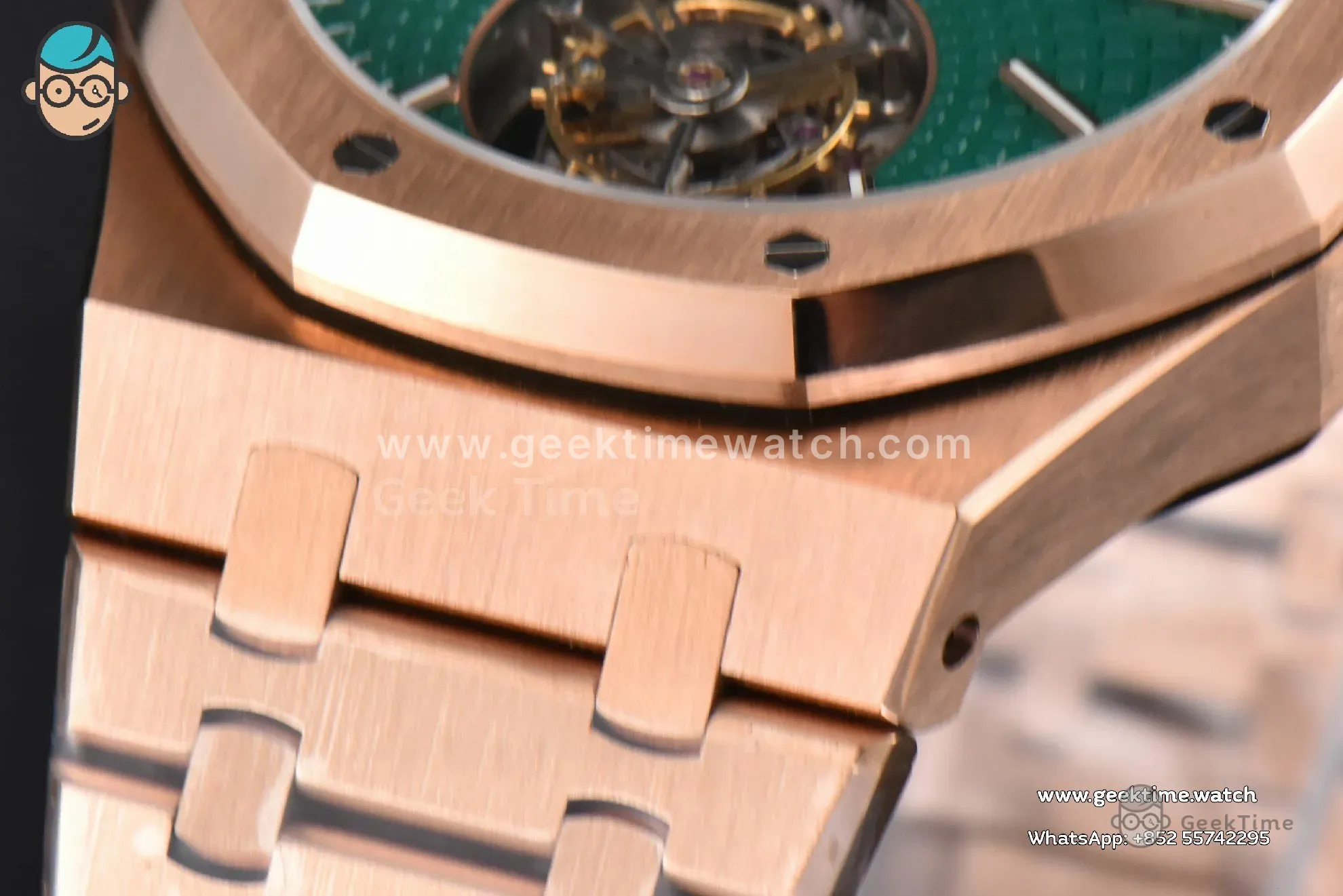 Royal Oak Tourbillon 41mm R8F RG esfera verde brazalete RG Flying Tourb V2 - Image 3