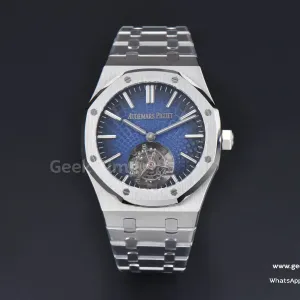 Royal Oak Tourbillon 41mm R8F SS Blue Dial SS Bracelet Flying Tourb V2