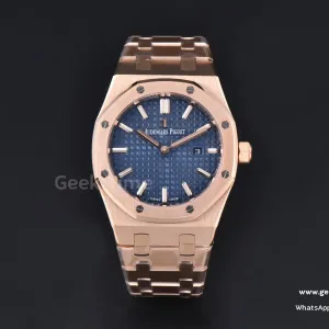 Royal Oak Ladies 67650OR 33mm ZF RG Blue Dial RG Bracelet Quartz