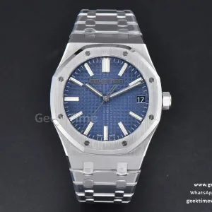 Royal Oak 15510 41mm ’50th Anniversary’ ZF cadran bleu bracelet SS SA4302