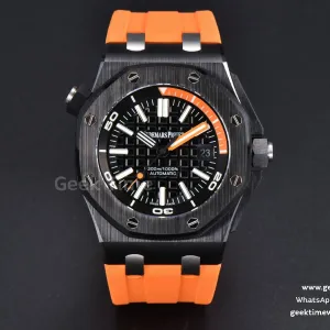 Royal Oak Offshore Diver 42mm IPF cadran noir/orange bracelet caoutchouc orange MY9015