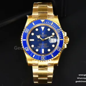 Submariner 116618 LB 40mm VSF YG Blue Dial YG Bracelet VS3130