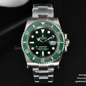 Submariner "Hulk" 40mm 116610 LV ARF Green Ceramic Green Dial SS Bracelet 3135