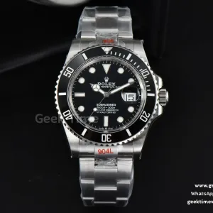 Submariner 40mm 116610 LN EWF Black Ceramic Black Dial SS Bracelet 3135