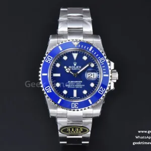 Submariner 116619 LB 904L Clean CF 40mm Ceramic Blue Dial SS Bracelet VS3135
