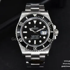 Submariner 126610 LN 41mm Clean Factory Black Ceramic Black Dial SS Bracelet VR3130