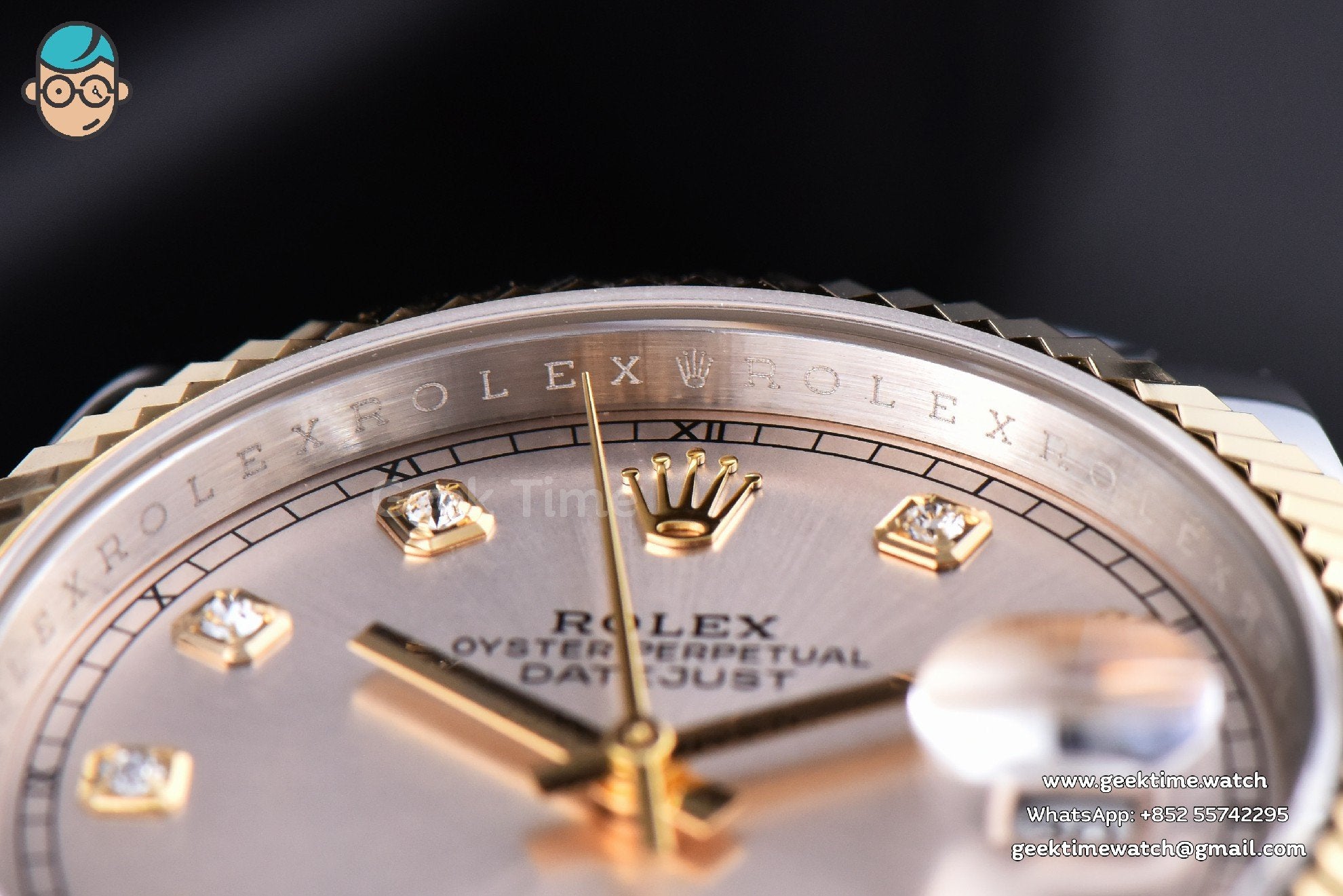 DateJust 41mm YG/SS GMF Silver Dial Diamond Marker Fluted Bezel Jubilee Bracelet VR3235 - Image 10