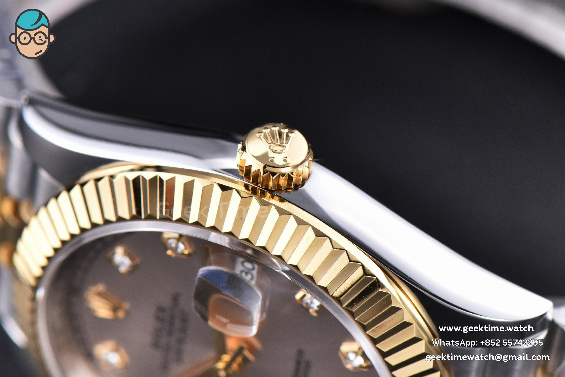 DateJust 41mm YG/SS GMF Silver Dial Diamond Marker Fluted Bezel Jubilee Bracelet VR3235 - Image 14